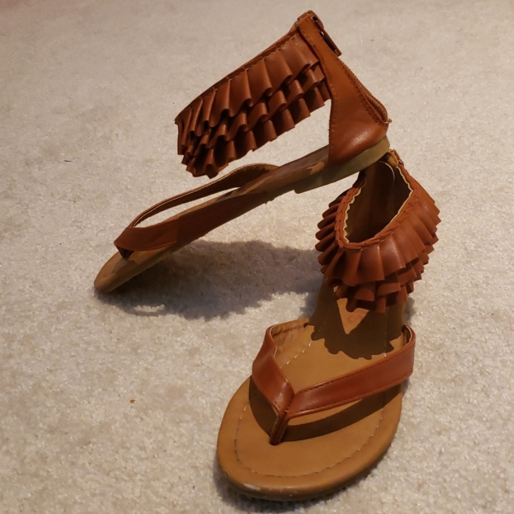 Girls Ruffle Sandals